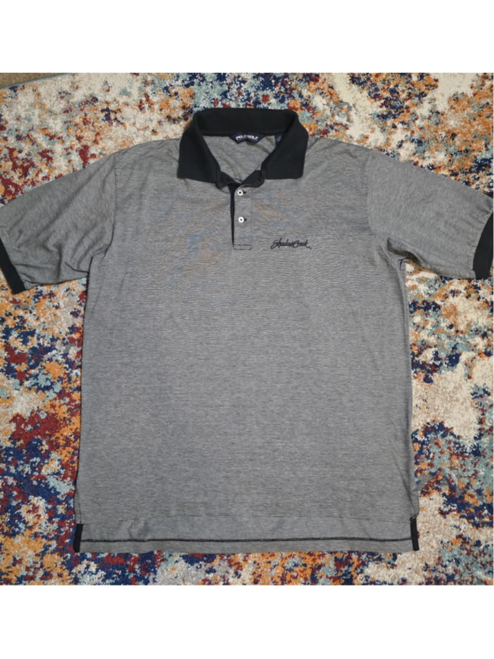 Polo Golf Ralph Lauren Shadow Creek Golf Club Polo Shirt Men's Large L Striped